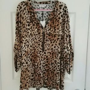 Calvin Klein leopard print shirt